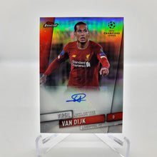 Load image into Gallery viewer, 2019-20 Topps Finest UCL #FA-VVD Virgil Van Dijk Refractor Auto
