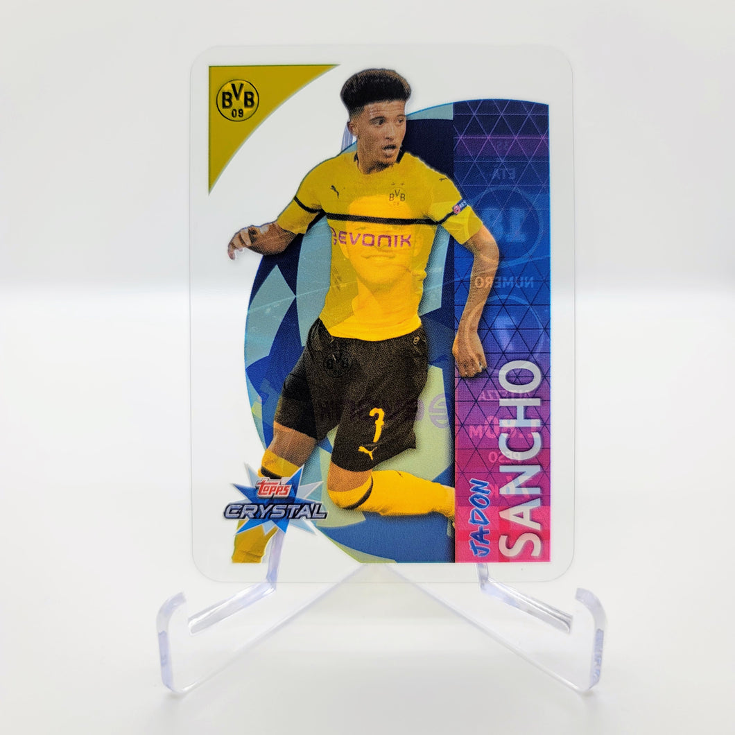 2018-19 Topps Crystal UEFA Champions League #35 Jadon Sancho RC