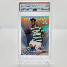 Load image into Gallery viewer, 2017 Topps Chrome UEFA #66 Bruno Fernandes Refractor PSA 9
