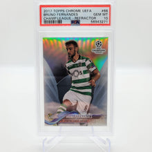 Load image into Gallery viewer, 2017 Topps Chrome UEFA #66 Bruno Fernandes Refractor PSA 10
